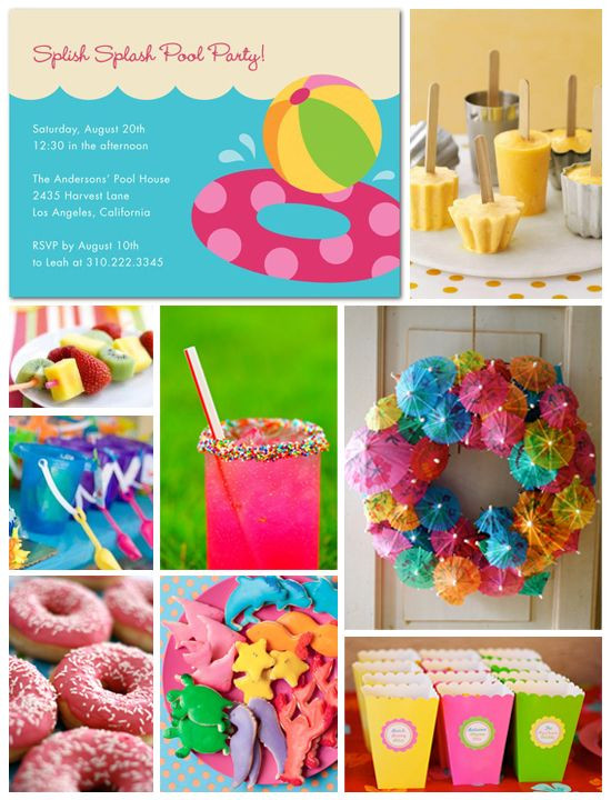 Pool Party Ideas For 12 Year Olds
 Pool Party Inspiration Board