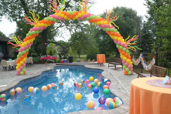 Pool Party Ideas For 12 Year Olds
 summer pool party cinco de mayo pink orange yellow