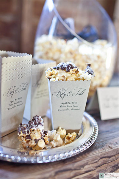 Popcorn Wedding Favors
 Wedding Popcorn Bars & Favors