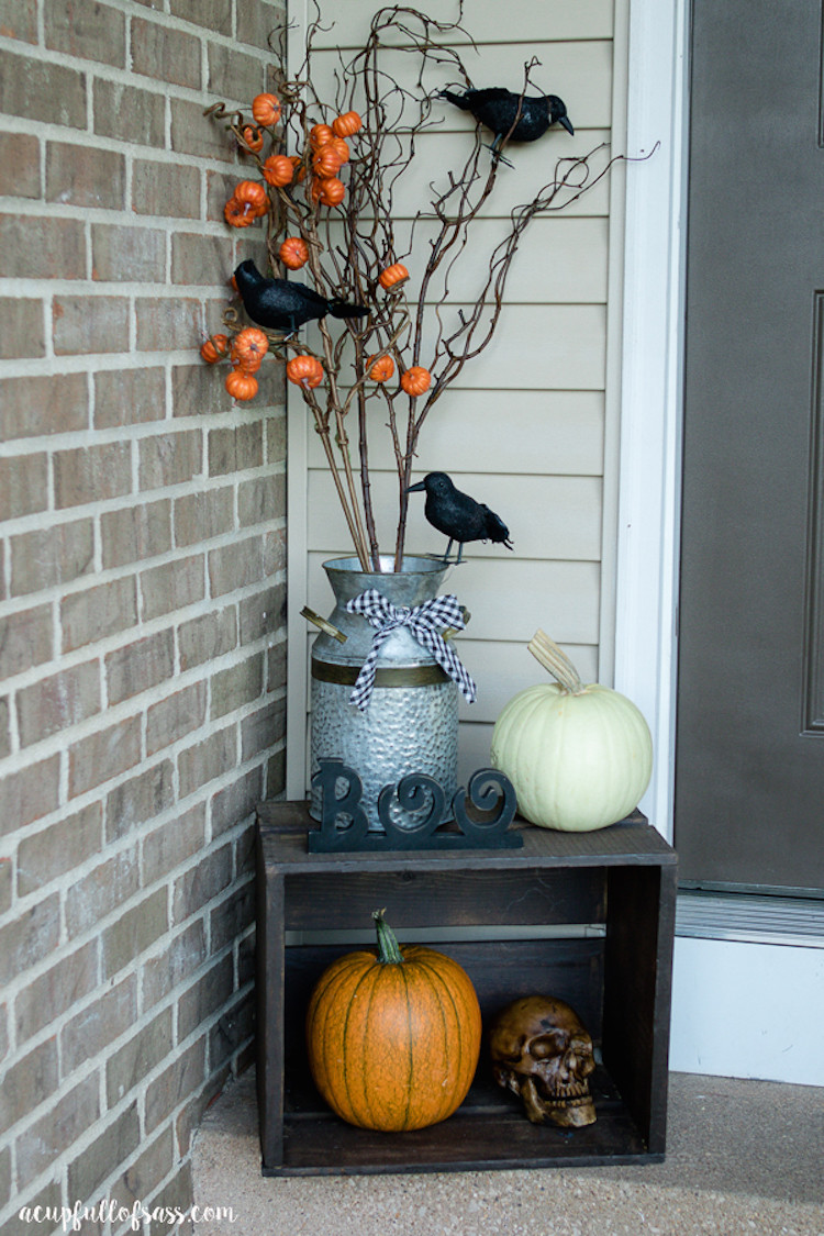 Porch Halloween Decorations
 Halloween Front Porch Decor Ideas A Cup Full of Sass
