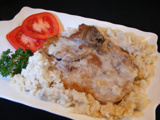 Pork Chop And Mushroom Soup Recipe
 pork chops with cream of mushroom soup in oven with rice