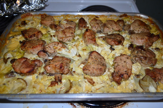 Pork Chop Potato Casserole
 Pork Chop Cabbage Potato Casserole Recipe Genius Kitchen