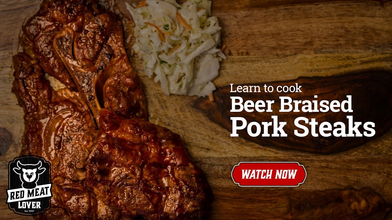 Pork Shoulder Blade Steak Recipe
 Pork Steak BEER Braised Pork Shoulder Steaks Recipe A