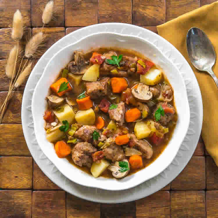 Pork Stew Meat Recipe
 Saute porc aux carottes poireaux champignons au cookeo