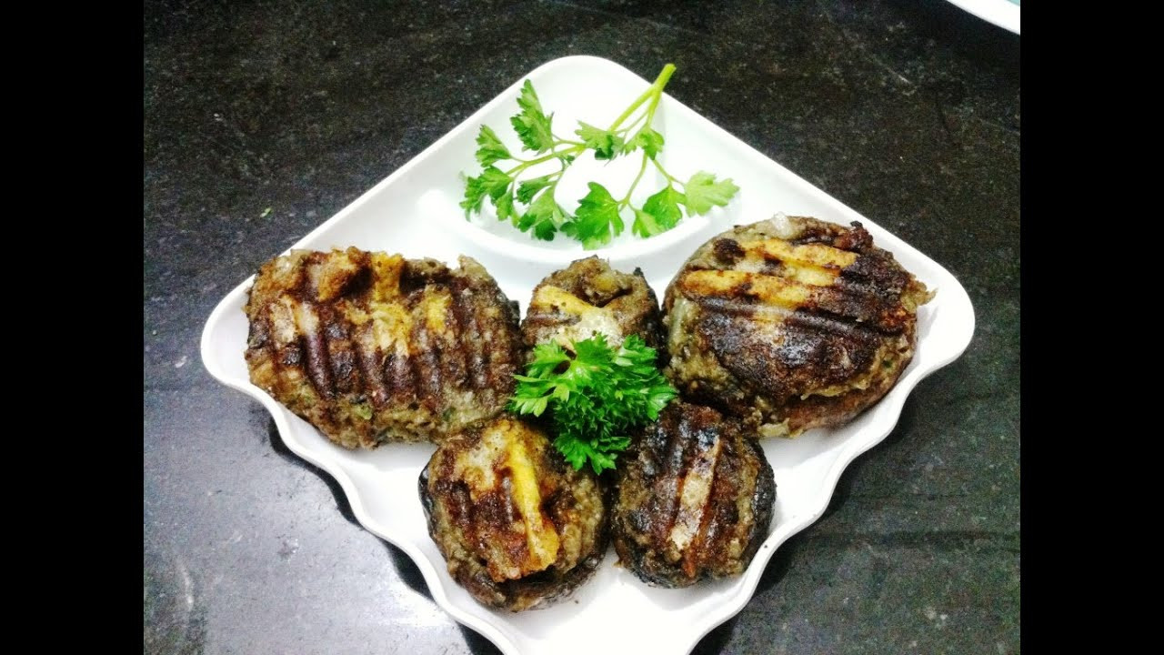 Portabello Mushroom Appetizer
 Portobello Mushrooms grilled and stuffed with cheese and