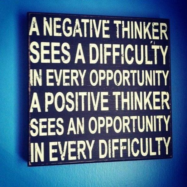 Positive Attitude At Work Quotes
 A negative thinker sees difficulty in every opportunity A