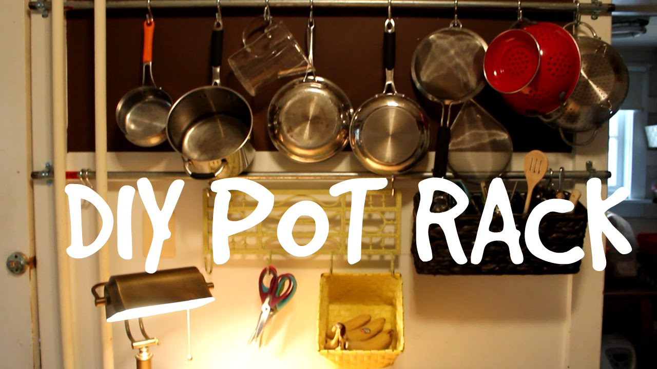 Pot Organizer DIY
 DIY Pot Rack