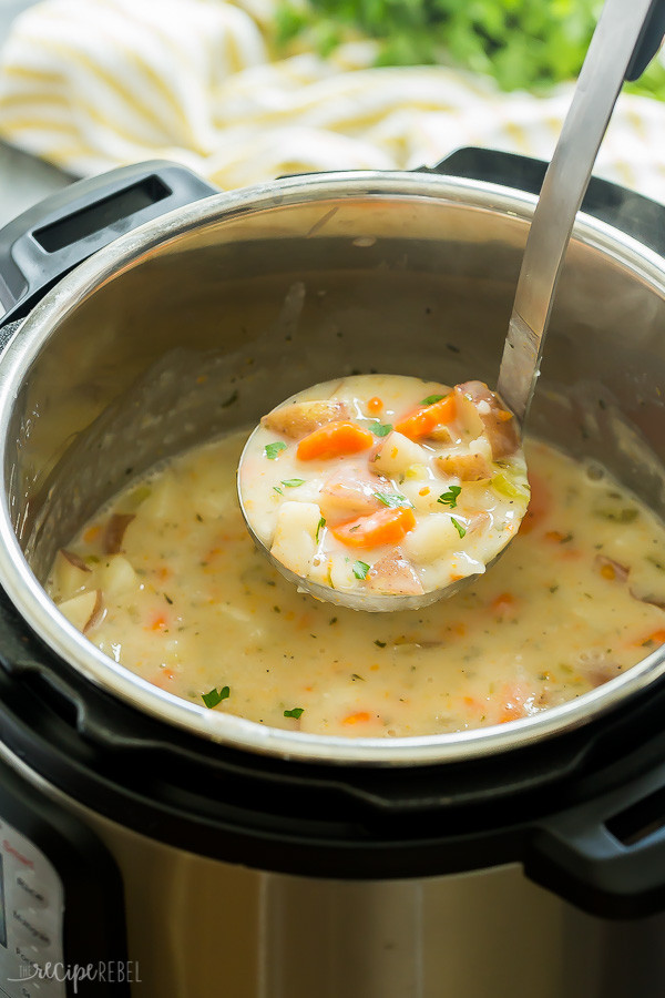 Potato Soup In Pressure Cooker
 Instant Pot Potato Soup Recipe pressure cooker The