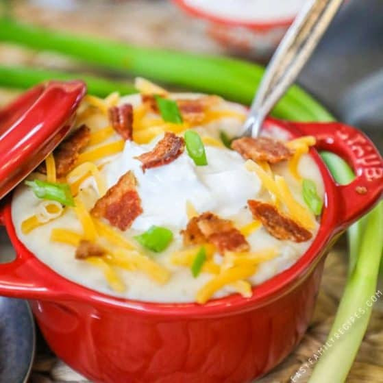 Potato Soup In Pressure Cooker
 Pressure Cooker Loaded Baked Potato Soup · Easy Family Recipes