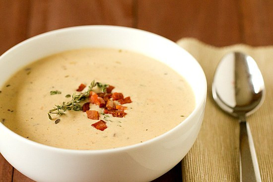 Potato Soup With Bacon And Cheese
 Cheddar and Ale Soup with Potato & Bacon