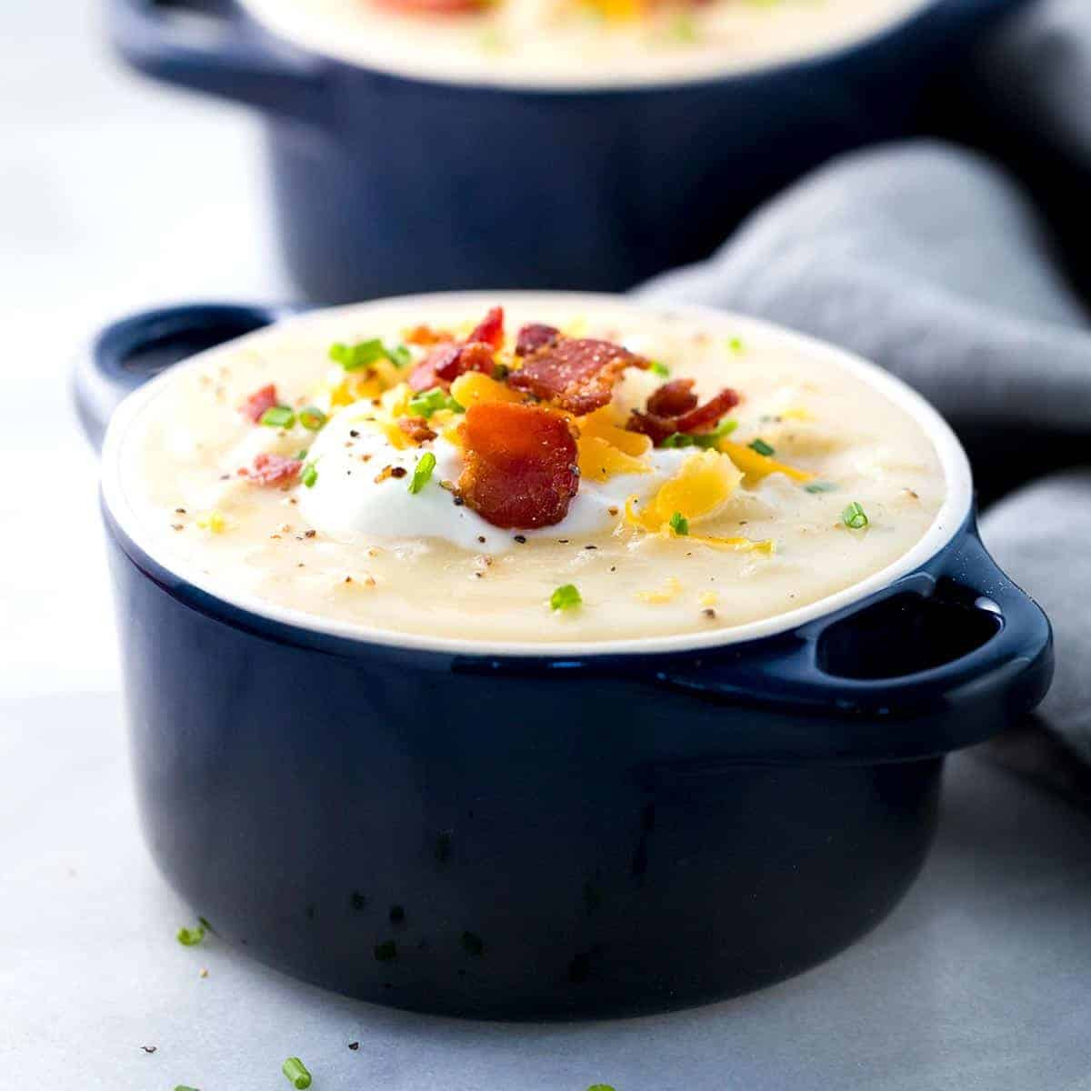 Potato Soup With Bacon And Cheese
 Loaded Baked Potato Soup with Bacon