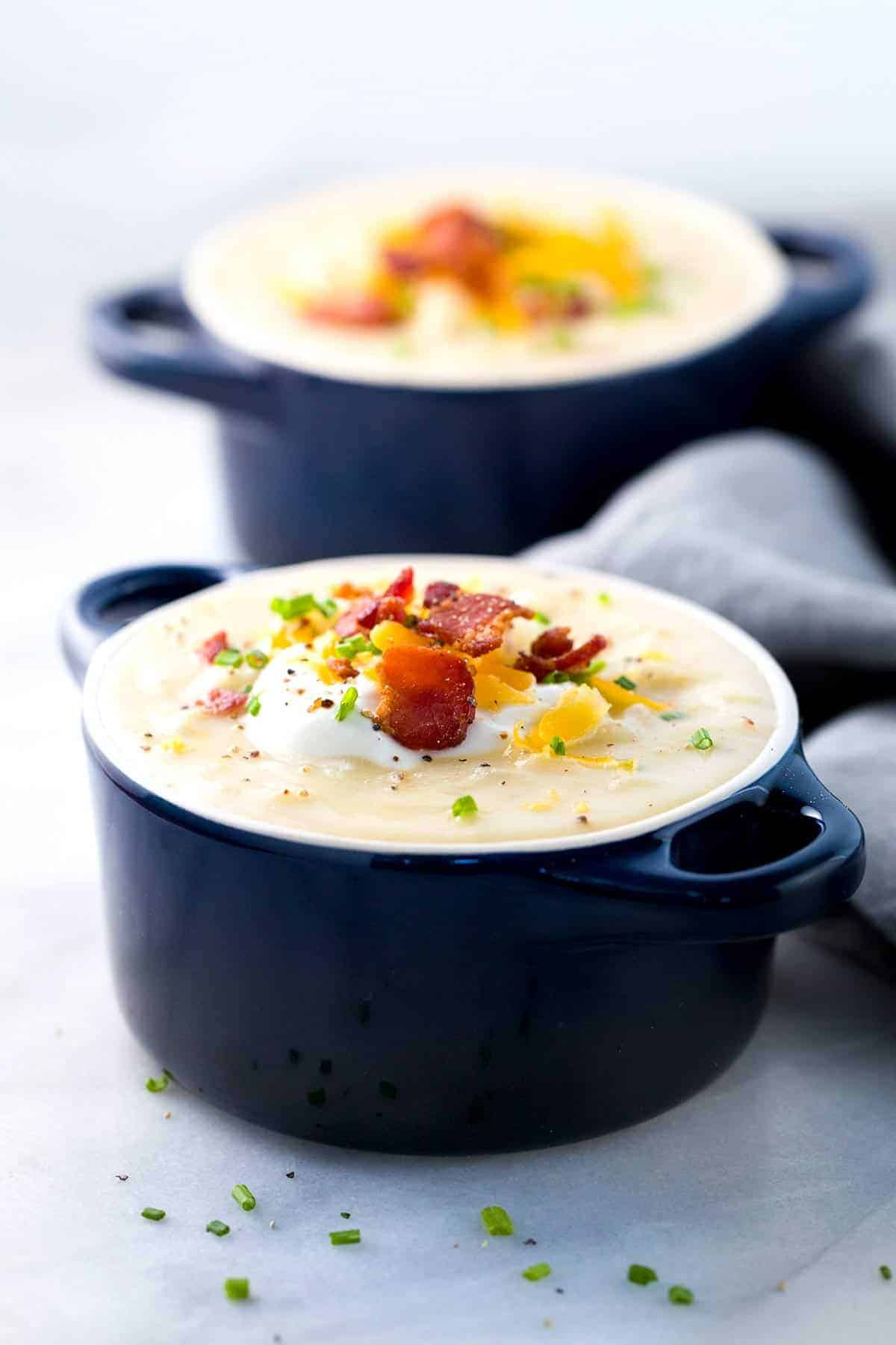 Potato Soup With Bacon And Cheese
 Loaded Baked Potato Soup with Bacon