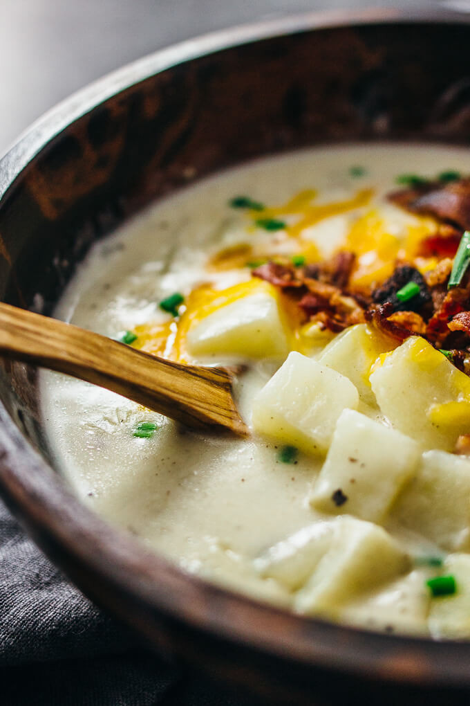 Potato Soup With Bacon And Cheese
 Creamy Potato Soup With Bacon And Cheese Savory Tooth