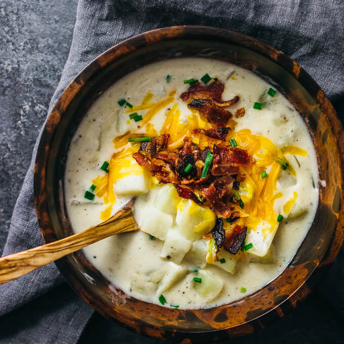 Potato Soup With Bacon And Cheese
 Creamy Potato Soup With Bacon And Cheese Savory Tooth