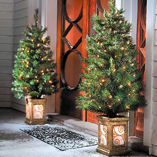 Pre Lit Entryway Christmas Trees
 Pre Lit Christmas Topiaries