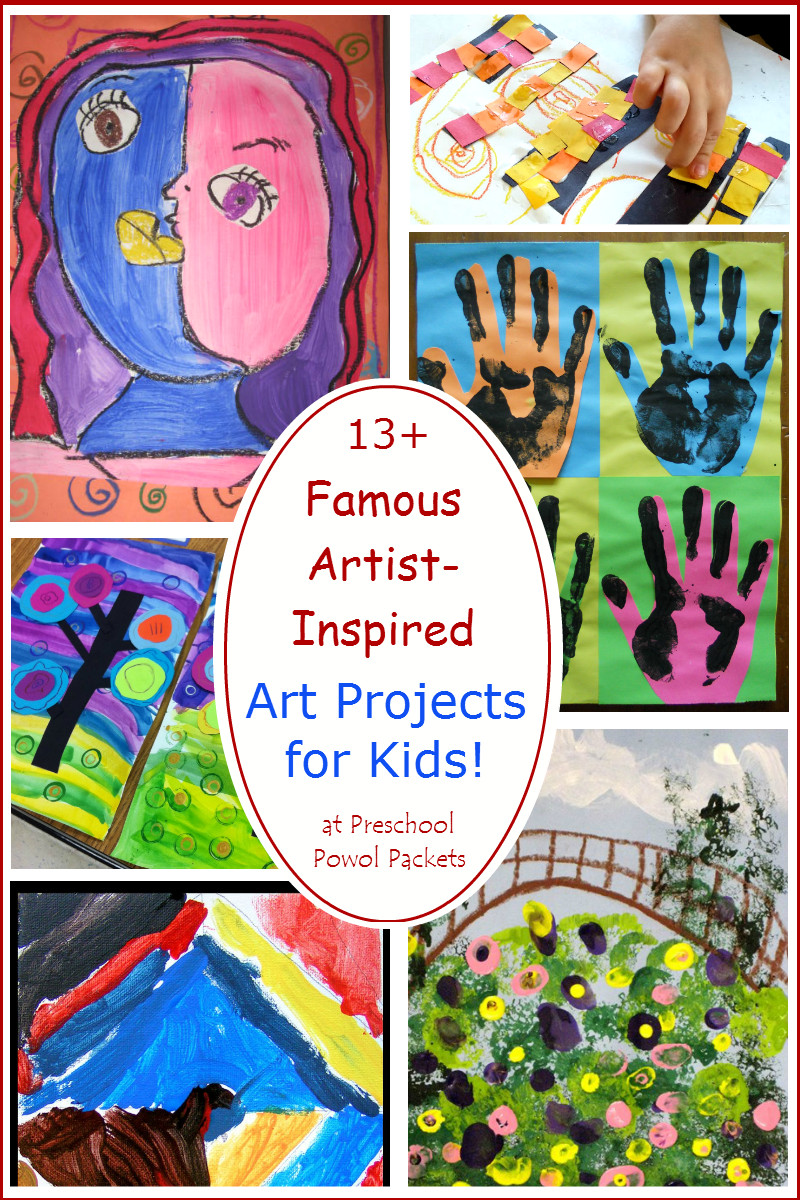 Preschool Art Projects Ideas
 Preschool Powol Packets 13 Famous Artists Inspired Art