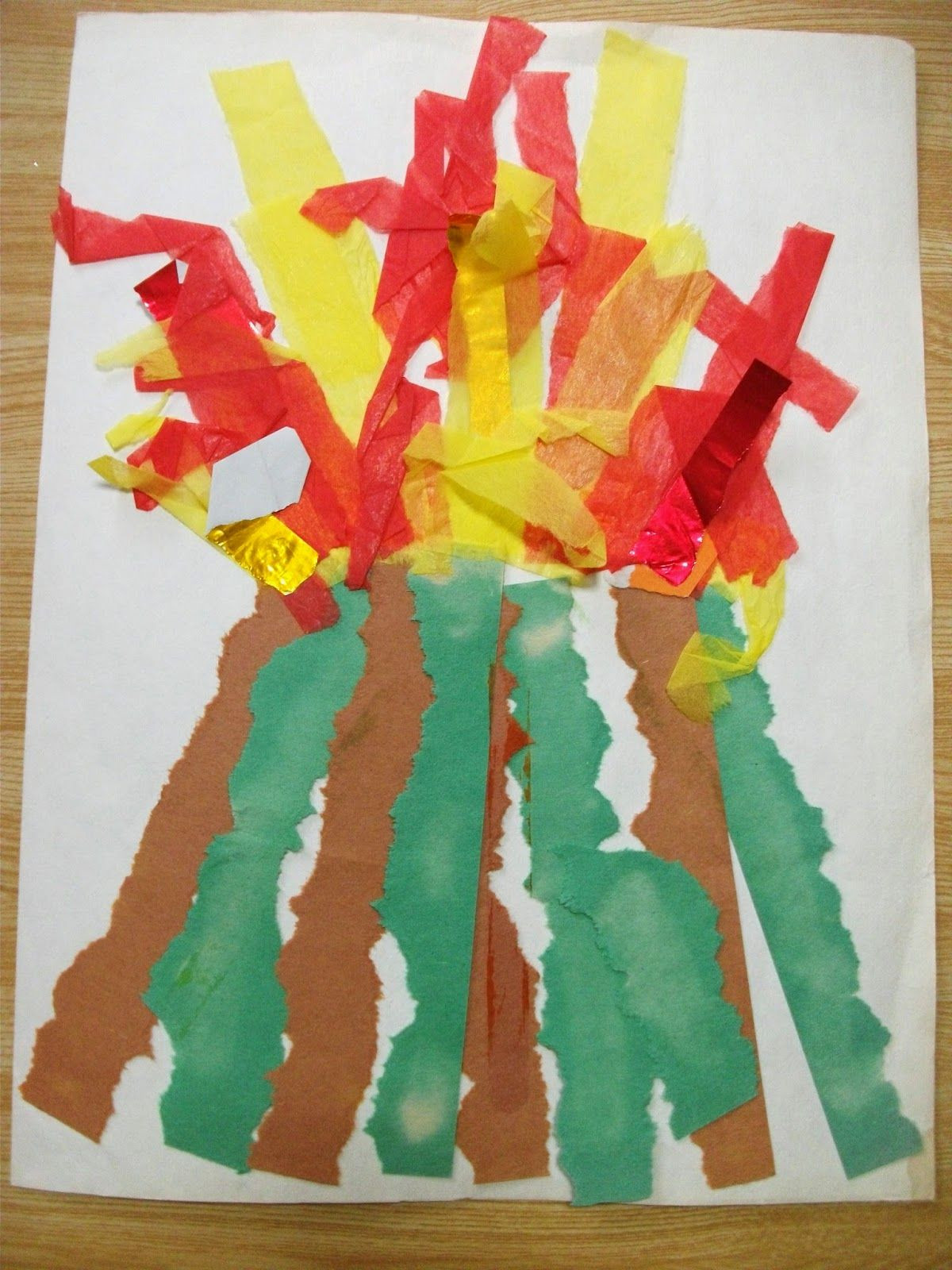 Preschool Art Projects Ideas
 Preschool Crafts for Kids Paper Strips Volcano Craft