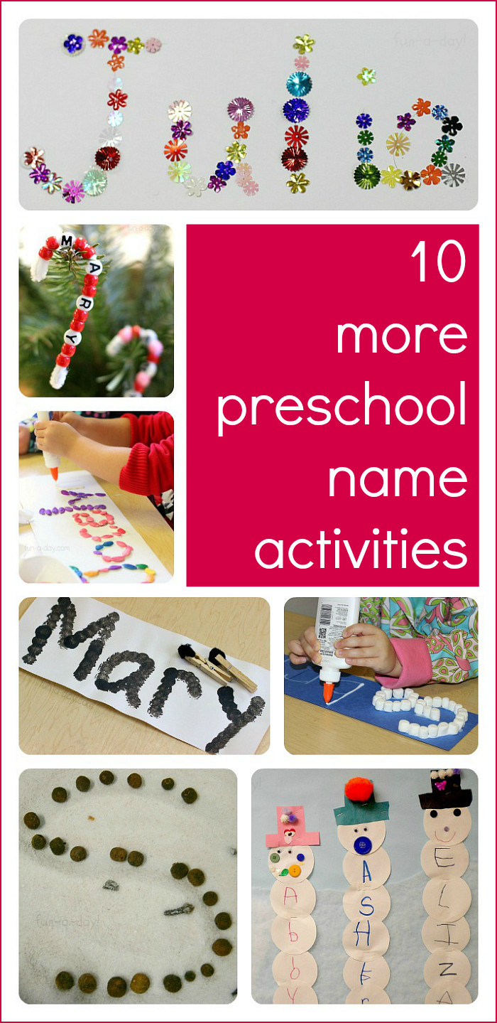 Preschool Craft Activities
 10 More Preschool Name Activities to Try