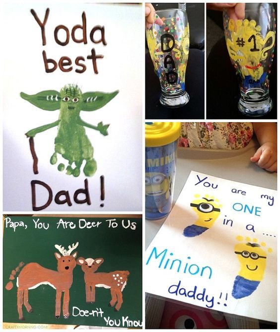 Preschool Fathers Day Gift Ideas
 Father s Day Footprint Gift Ideas from the Kids