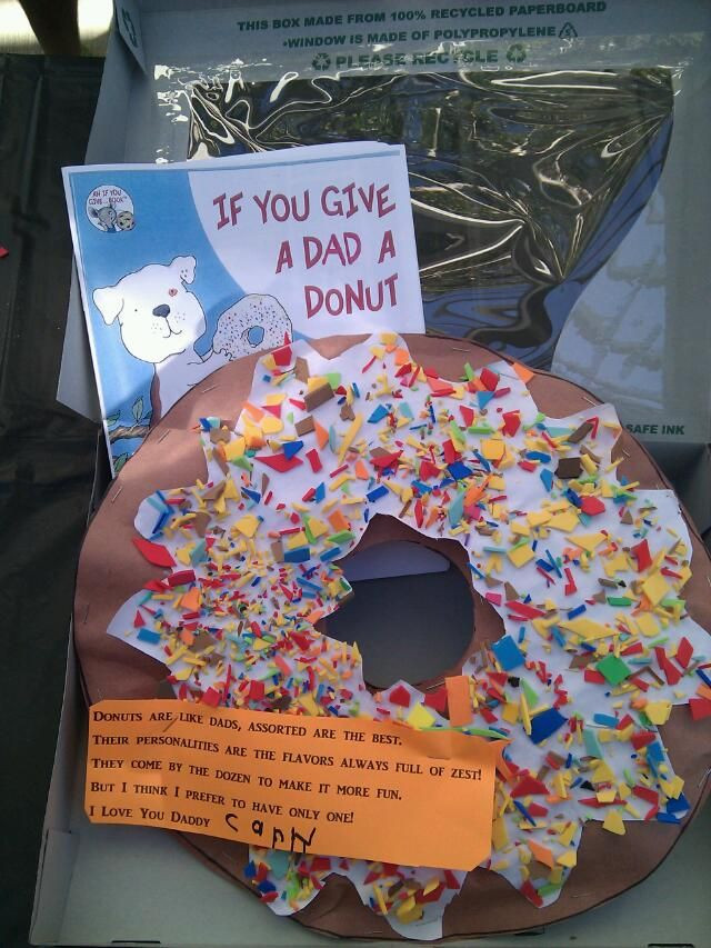 Preschool Fathers Day Gift Ideas
 Best Father s Day project he always s kids donuts on