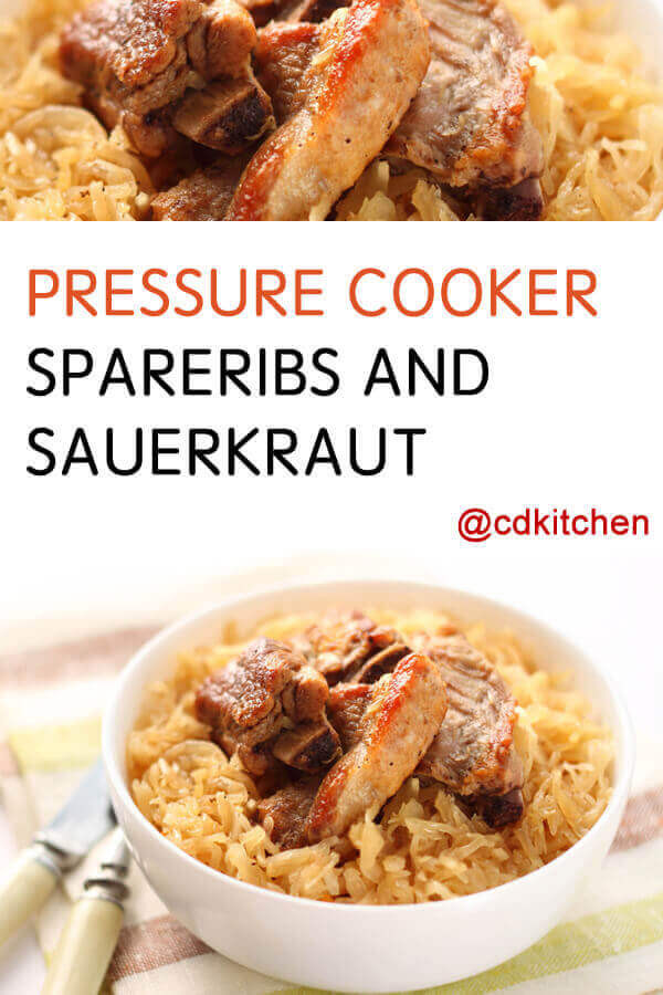 Pressure Cooker Pork Chops And Sauerkraut
 Pressure Cooker Spare Ribs And Sauerkraut Recipe from