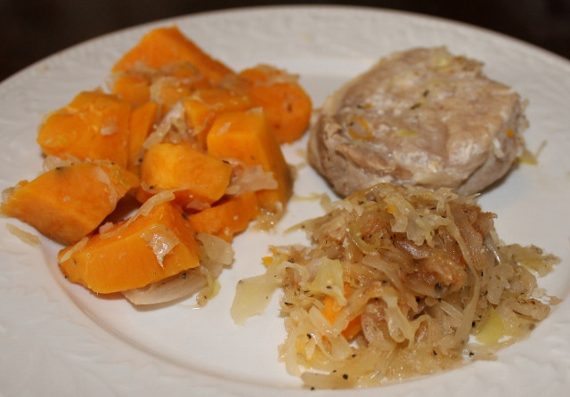 Pressure Cooker Pork Chops And Sauerkraut
 Slow Cooker Pork Chops and Sauerkraut with Sweet Potatoes