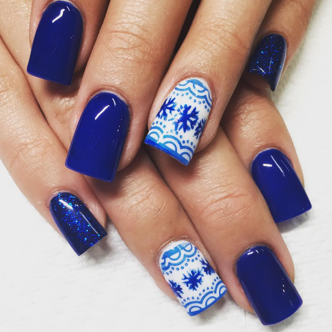 Pretty Blue Nails
 Top 55 Stunning Blue Acrylic Nails