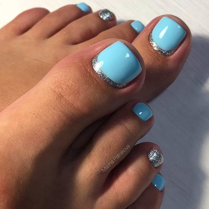 Pretty Blue Nails
 45 Pretty Nail Designs For Toes