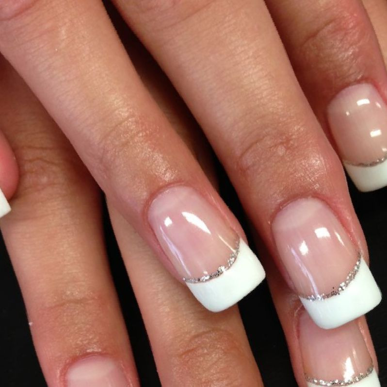 Pretty French Tip Nails
 35 French Manicure Designs For Short Nails StylePics