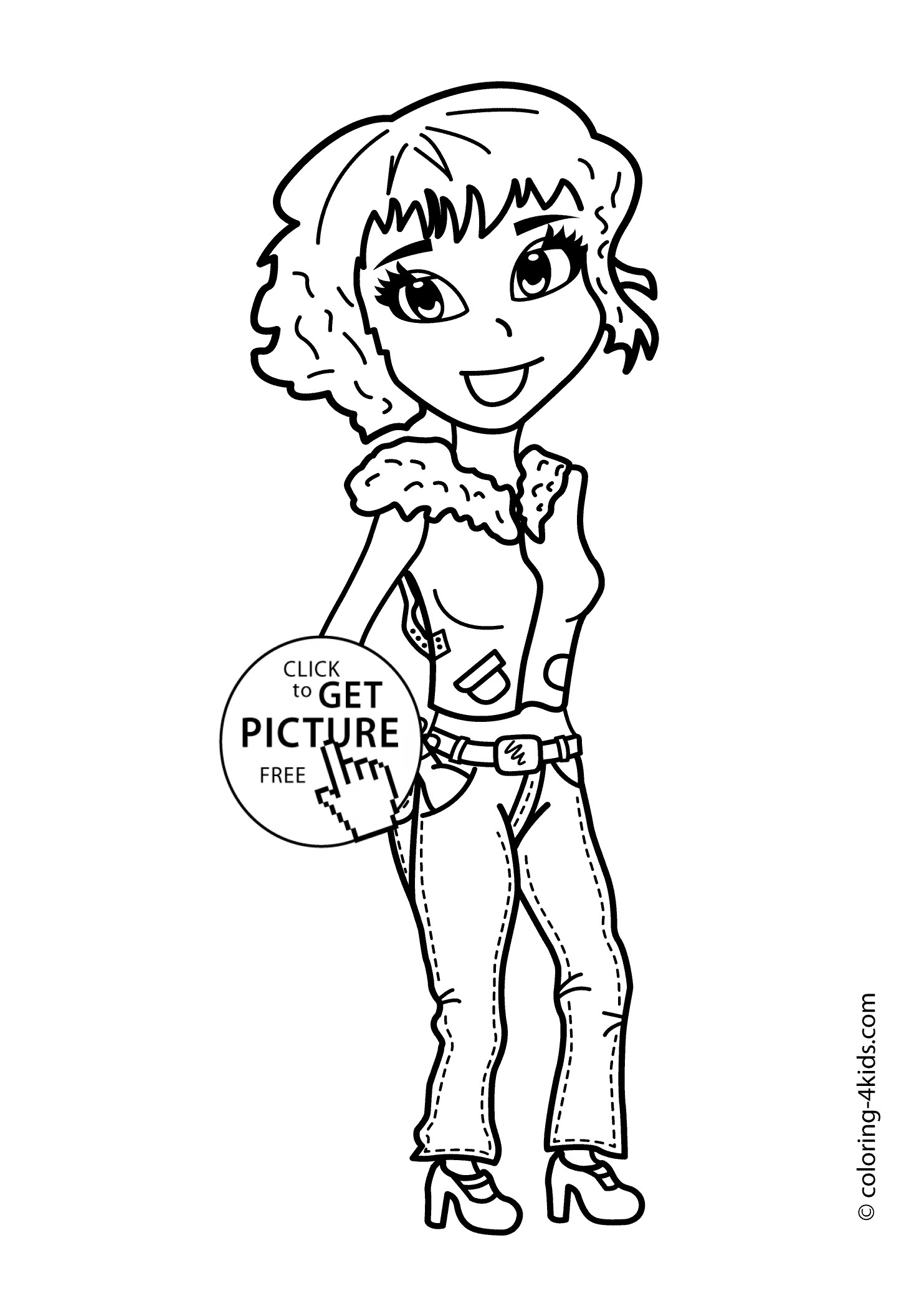 Pretty Girls Coloring Pages
 Pretty coloring pages for girls printable coloring pages