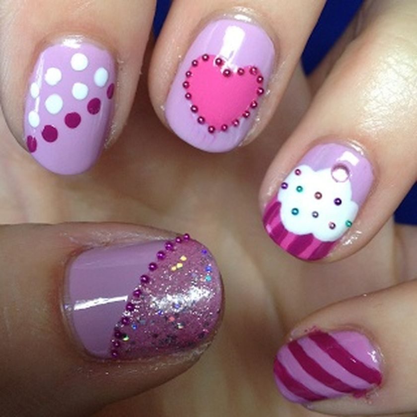 Pretty Nails For Girls
 Cute nail art for kids girl Fashion Best