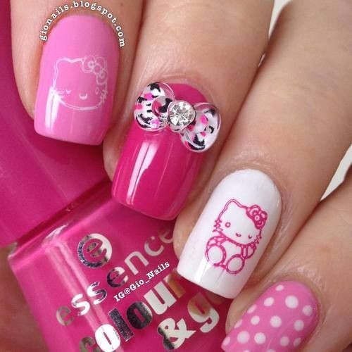 Pretty Nails For Kids
 Top 55 Pretty in Pink Nail Designs