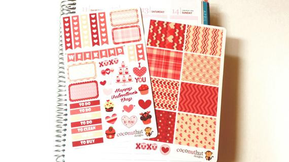 Pretty Nails Parsippany Nj
 Valentine February Pink & Red Theme Planner Stickers