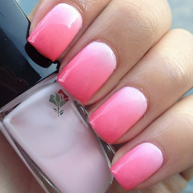 Pretty Ombre Nails
 Pretty pink princess Nail trends Spring Summer 14