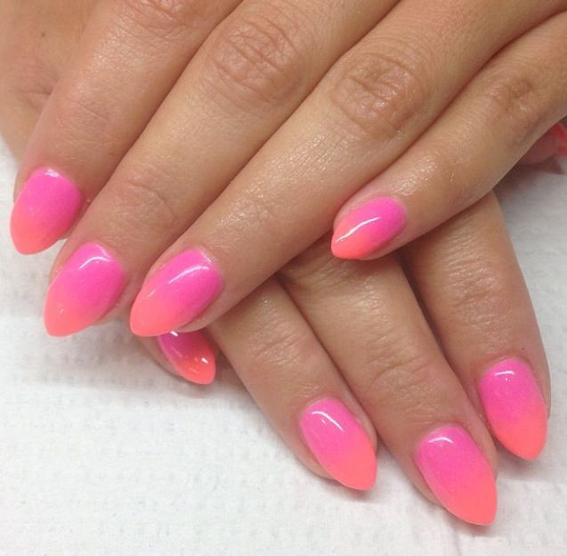 Pretty Ombre Nails
 Pink Stiletto Nail Designs to Adore Pretty Designs