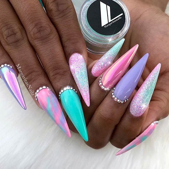 Pretty Ombre Nails
 Fabulous Neon Colors Ombre Nails To Try