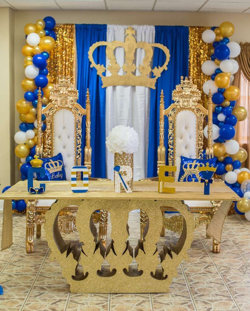 Prince Birthday Decorations
 Royal Prince Baby Shower Party Ideas
