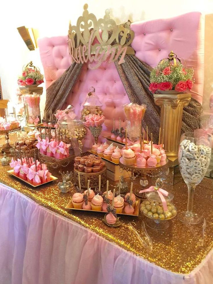 Princess Baby Shower Decor
 Cheetah princess Baby Shower Party Ideas in 2019