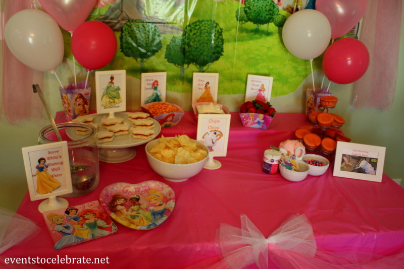 Princess Birthday Party Food Ideas
 Disney Princess Birthday Party Ideas Food & Decorations