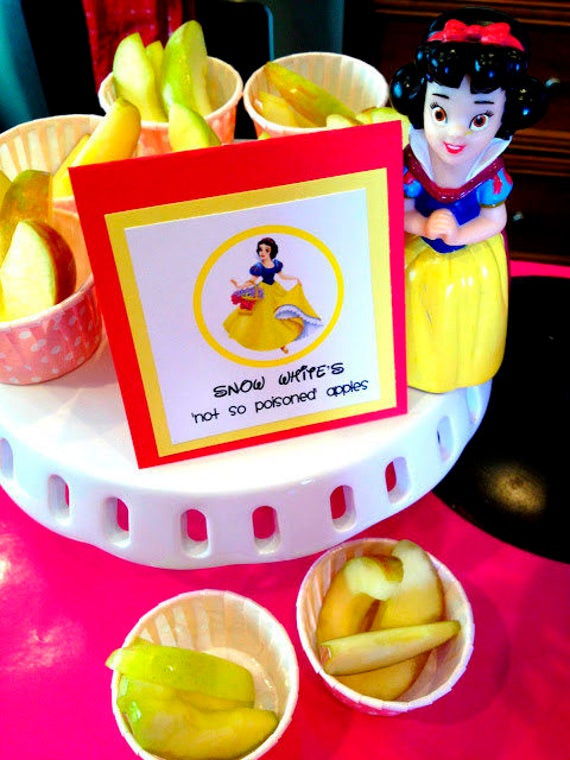 Princess Birthday Party Food Ideas
 INSTANT DOWNLOAD Disney Princess Food Labels for Princess