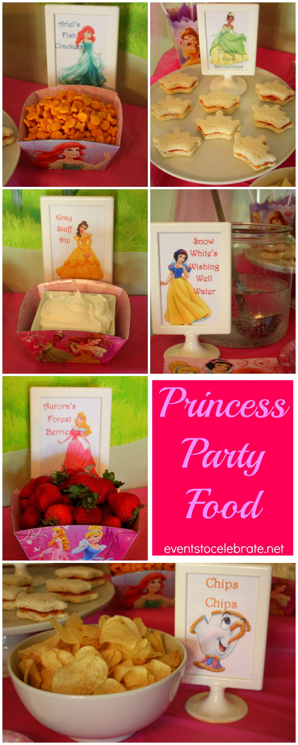 Princess Birthday Party Food Ideas
 Princess Birthday Party Food and Decorations