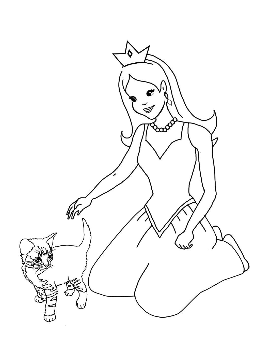 Princess Coloring Pages For Girls
 Princess Coloring Pages