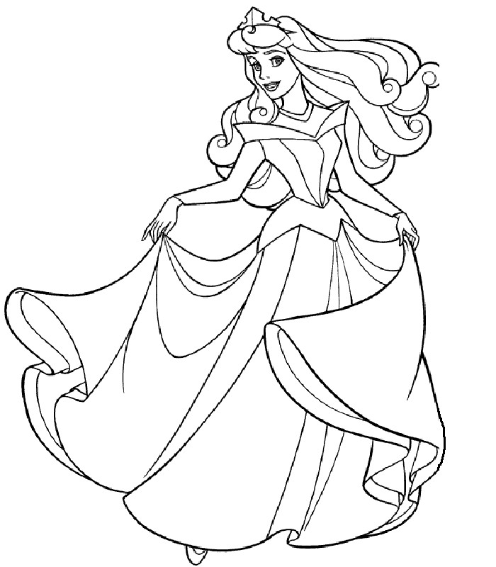 Princess Coloring Pages For Kids
 Coloring Now Blog Archive Princess Coloring Pages for Kids