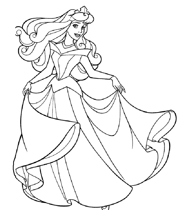 Princess Coloring Pages For Kids
 PRINCESS COLORING PAGES