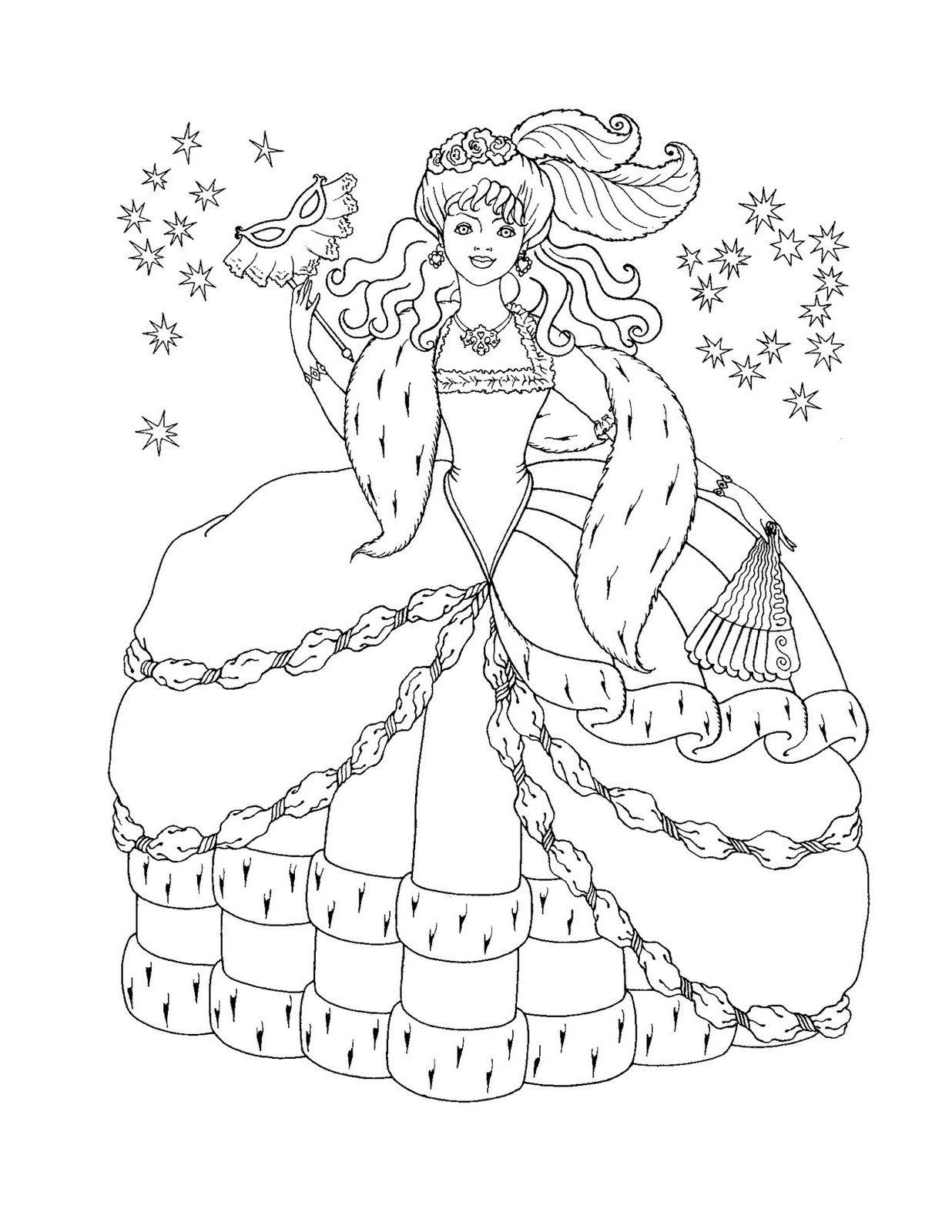 Princess Coloring Pages For Kids
 Free Printable Disney Princess Coloring Pages For Kids