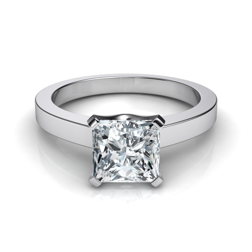 Princess Cut Rings Engagement
 Novo Princess Cut Solitaire Diamond Engagement Ring