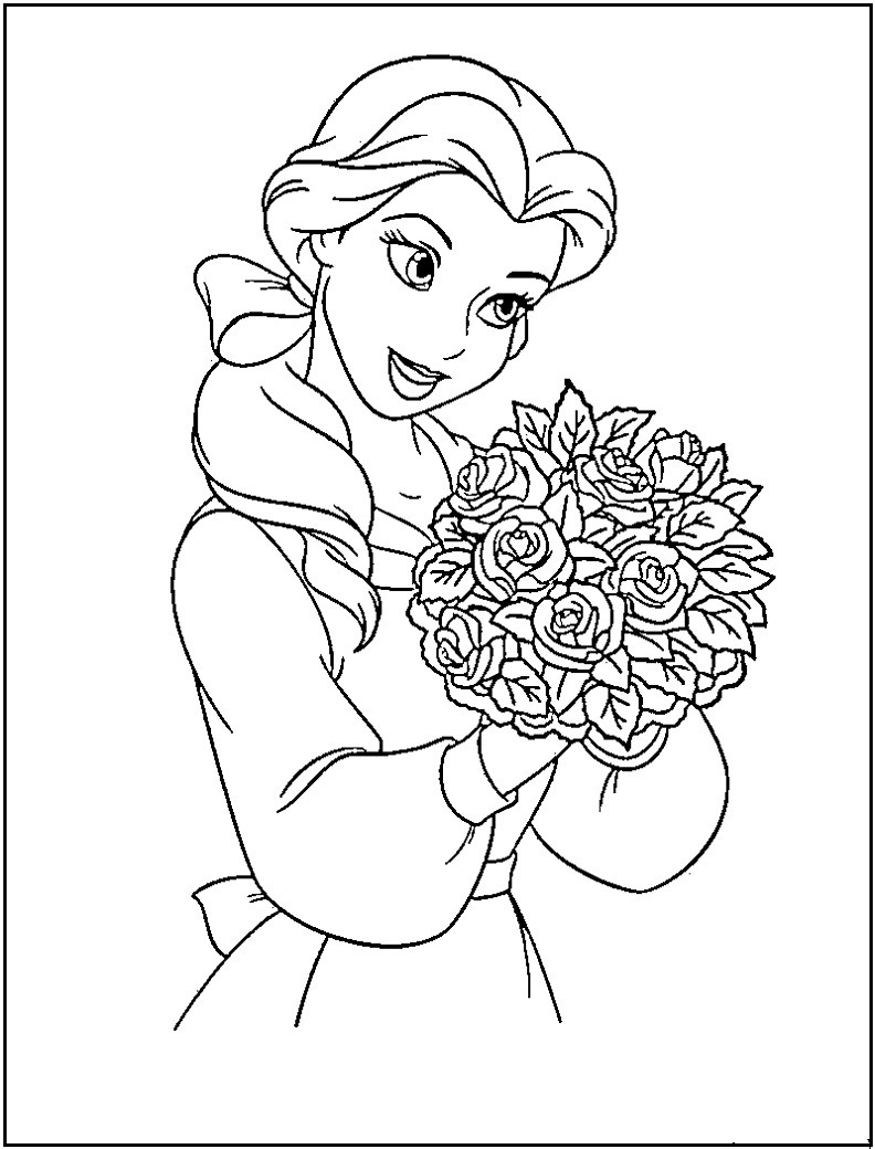 Princess Printable Coloring Pages
 Disney Princess coloring pages Free Printable
