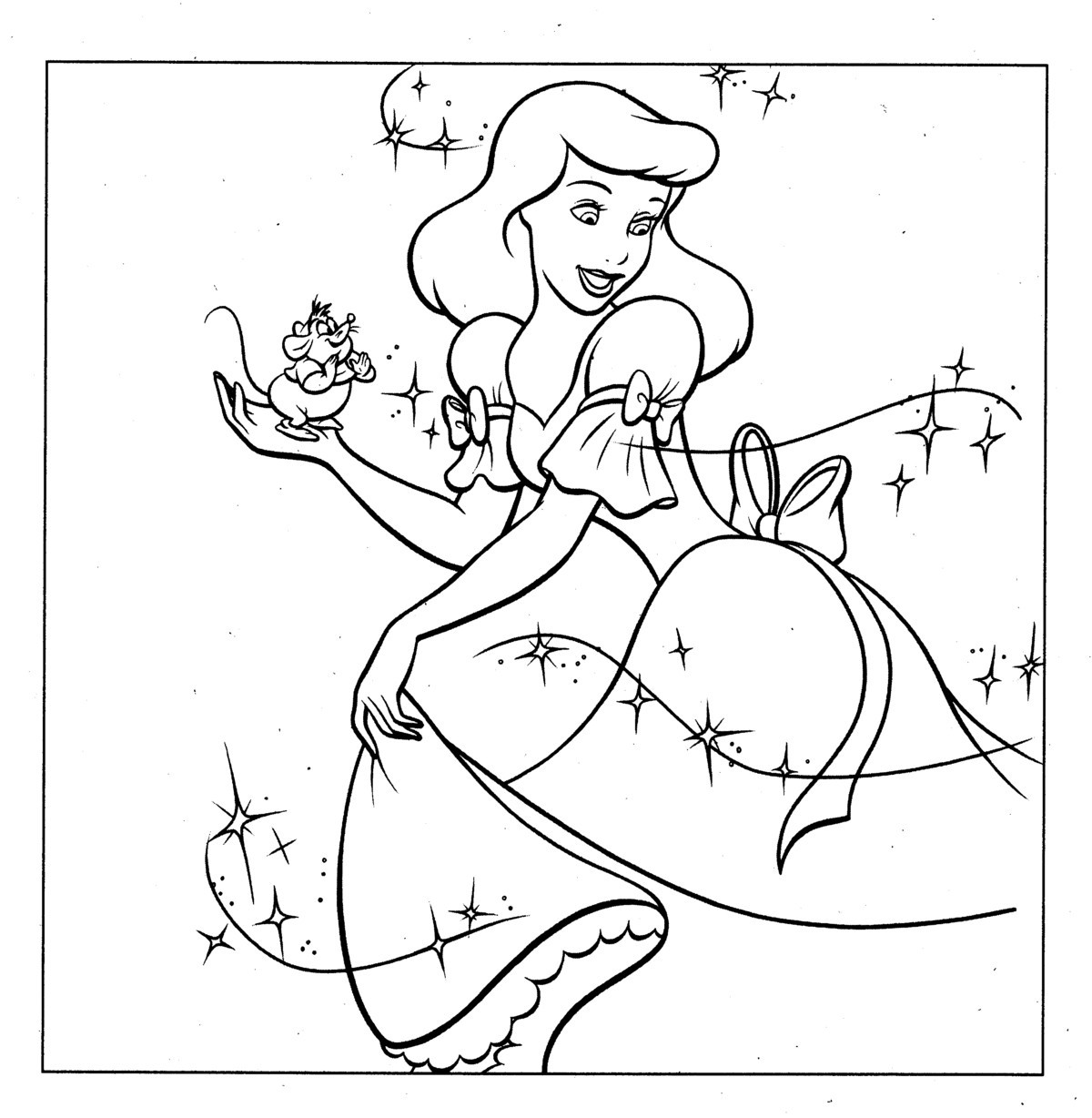 Princess Printable Coloring Pages
 Princess Cinderella Coloring Pages Ideas