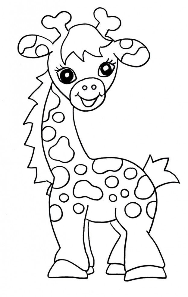 Printable Animal Coloring Pages For Kids
 Free Printable Giraffe Coloring Pages For Kids