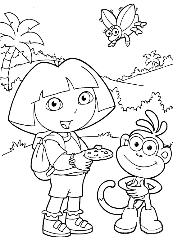Printable Coloring Book For Kids
 Dora Coloring Pages Sheets